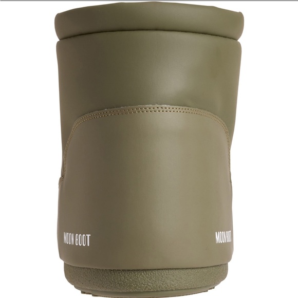 MOON BOOT Icon Low No Lace Rubber Boots KHAKI GREEN EU 36/38 39/41 NEW - Picture 5 of 7